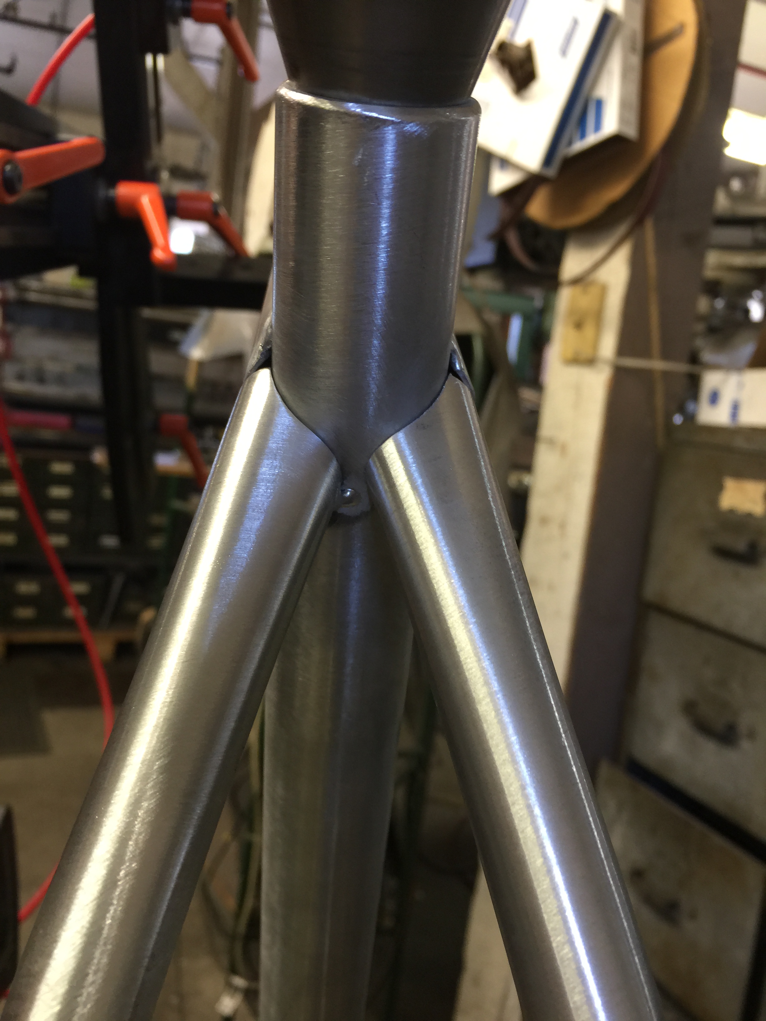 welding aluminum bike frame
